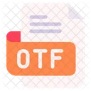 Otf Documento Arquivo Ícone
