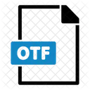 Otf Schriftart Speicher Icon