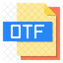 Otf File Format Type Icon