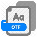 Otf File Otf Font Icon