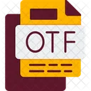 Otf file otf filefile formatfilefilesfileforamtsformats  Icon