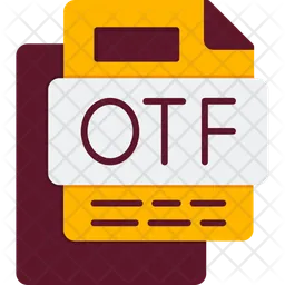 Otf file otf filefile formatfilefilesfileforamtsformats  Icon