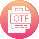 Otf file otf filefile formatfilefilesfileforamtsformats  Icon