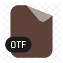 Otf - fonte opentype  Ícone