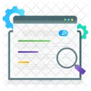 Pesquisa De SEO Exploracao De SEO Pesquisa De Otimizacao Ícone