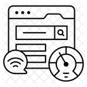 Otimizacao De Velocidade Da Web Teste De Velocidade Da Internet Teste De Velocidade Da Pagina Da Web Ícone