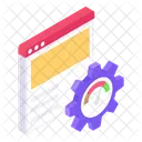 Teste De Velocidade Da Pagina Velocidade Da Web Verificacao De Velocidade Da Web Ícone