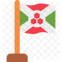 Burundi Pais Bandera Icono