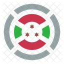 Burundi Bandera Icono