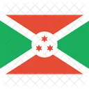 Burundi Bandera Mundo Icono