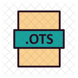 Ots Icon - Download In Colored Outline Style