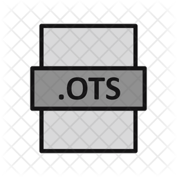 Ots Icon - Download in Colored Outline Style