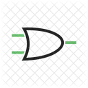 Ou Porte Circuit Icône