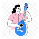 Oud Player Luth Instrumentalist Icon