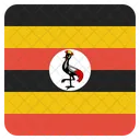 Ouganda National Pays Icône