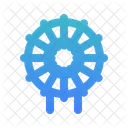 Coil Electrical Component Outlined Gradient Icon