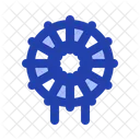 Coil Electrical Component Blue Icon