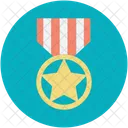 Ouro Medalha Estrela Icon