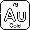 Ouro Quimica Tabela Periodica Ícone