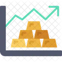 Ouro Aumento Riqueza Ícone