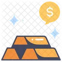 Ouro Investimento Negocios Ícone