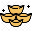 Ouro Dinheiro Ano Novo Chines Ícone