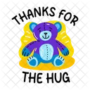 Ours En Peluche Jouet Merci Icône