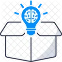 Out Of Box Creativity Innovation Icon