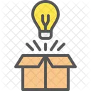 Out Of The Box Creative Creativity Icon