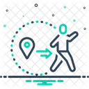 Out Of Zone Zone Gps Icon