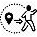 Out Of Zone Zone Gps Icon