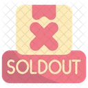 Out Stock Sold Out Sold Icon