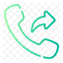 Outcoming Call Telephone Arrows Icon