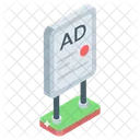 Outdoor Ad Ad Panel Ad Board Icon