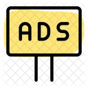 Anuncios Em Outdoor Outdoor Publicidade Ícone