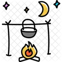 Outdoor Cooking Background Icon