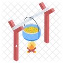 Outdoor Cooking Campfire Meal Icon