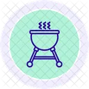 Milk Jar Color Circle Icon Icon