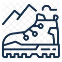 Outdoor Hiking Climbing Icon