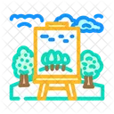Outdoor Painting  Icon