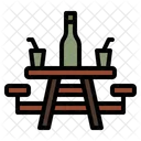 Outdoor Table Camping Picnic Icon