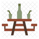 Outdoor Table Camping Picnic Icon