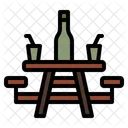 Outdoor Table Camping Picnic Icon