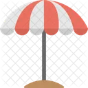 Beach Umbrella Outdoor Icon