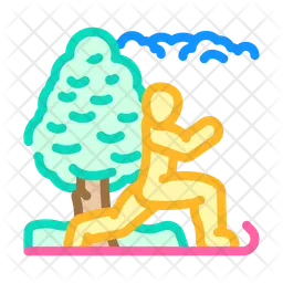 Outdoor Yoga  Icon
