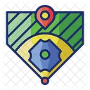 Outfield Outfielder Field Icon