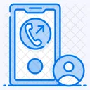 Outgoing Call Mobile Call Smartphone Ringing Icon