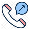 Outgoing Call Communication Icon