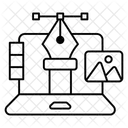 Outil de Bézier  Icône
