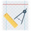 Conception Outil Compas Icône